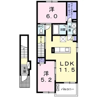トゥインクル喜沢【2階】の間取り
