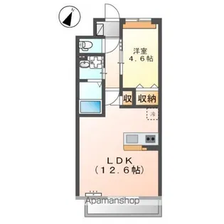 カルムメゾン目黒【1階】の間取り