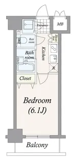 パレステュディオDimt大森【10階】の間取り
