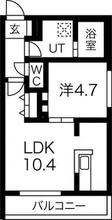 センティール青葉【4階】の間取り