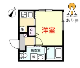 ベイルーム新杉田【1階】の間取り