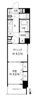 Duo Stage白金高輪【3階】の間取り