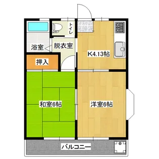 プリメーラ上新田 B棟101号室【1階】の間取り