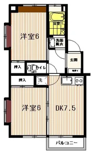 栄マンション【2階】の間取り