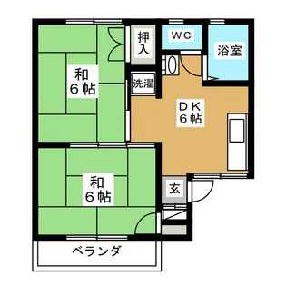 ニューあさひ【2階】の間取り