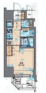 W-STYLE難波【6階】の間取り