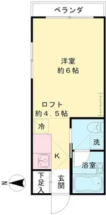 ホワイトウイング鈴木【2階】の間取り