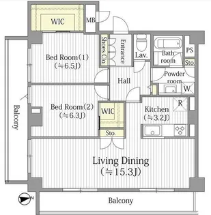 アウルフォレスト【4階】の間取り
