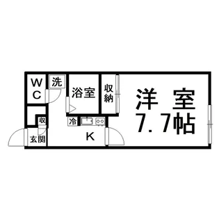 レオパレスウィンII【1階】の間取り