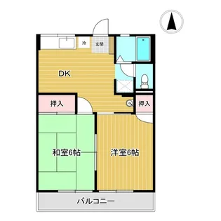 福島県郡山市鳴神3【アパート】の間取り