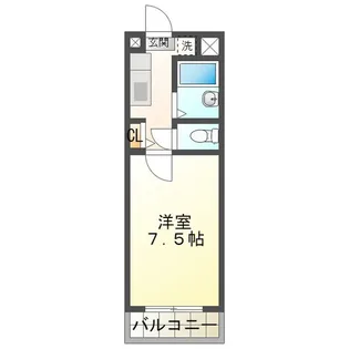 上杉マンション大学前【3階】の間取り