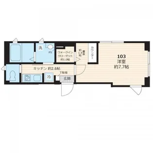 グランピア蒲田【1階】の間取り