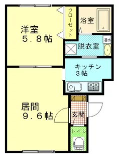 リバティみわポート【3階】の間取り