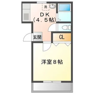 ハイツもみの木 B棟【1階】の間取り