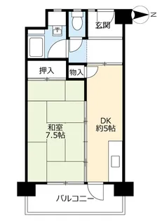 UR中百舌鳥公園【6階】の間取り