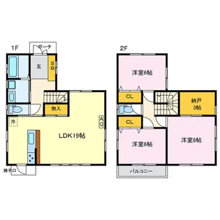 静岡県藤枝市高岡3【一戸建】の間取り