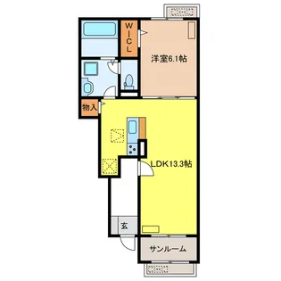 クレールIII【1階】の間取り