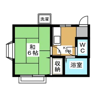 シティハイツB【2階】の間取り