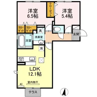グロリア平成【1階】の間取り