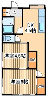 神奈川県相模原市南区東林間7【アパート】の間取り