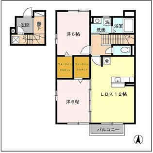 プレミール・カーサ A【2階】の間取り