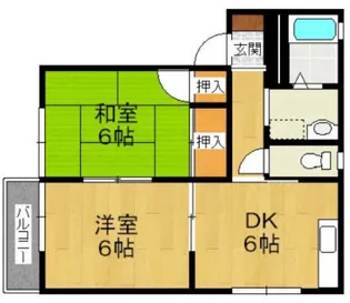 グリーン・メドゥA【2階】の間取り