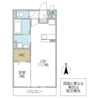 茨城県水戸市元吉田町【アパート】の間取り