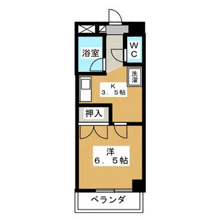 ジュネス北千種【3階】の間取り