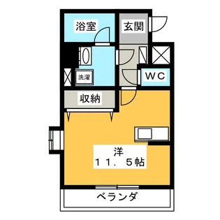 サンライズ栄【2階】の間取り