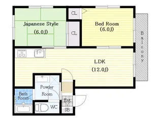 オリオンハイツ【2階】の間取り