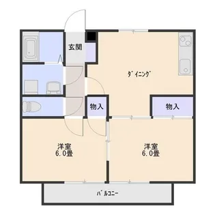 セジュール塩島【1階】の間取り