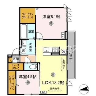 ロンターノ【2階】の間取り