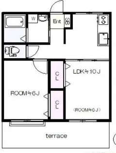 第2明星ハイツ【1階】の間取り