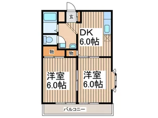 サンシティー十条【1階】の間取り