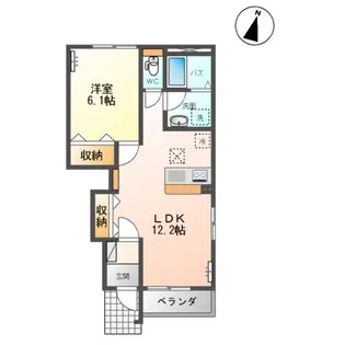 サン ガーデン A【1階】の間取り