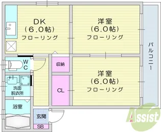 mistral【1階】の間取り