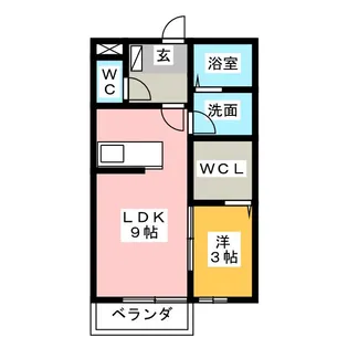 アープトライ東鷹跡 A棟【1階】の間取り