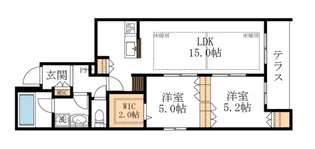 シャルマンおおたかの森【1階】の間取り