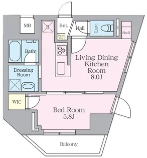 ラグゼナ北千住II【3階】の間取り