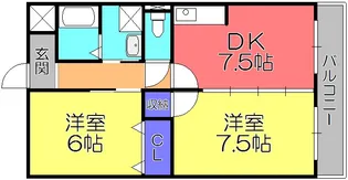エクシブII番館【1階】の間取り