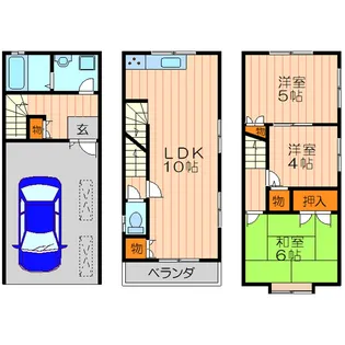 大阪府門真市北島町【一戸建】の間取り