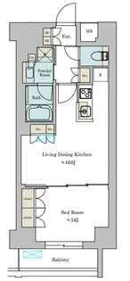 東京都目黒区大橋2【マンション】の間取り