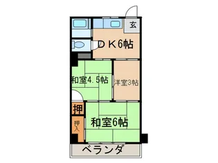 黒川籏ビル【3階】の間取り