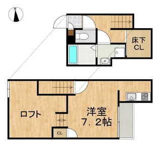 ADC高島駅東【2階】の間取り
