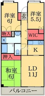 レジデンス穴川【1階】の間取り