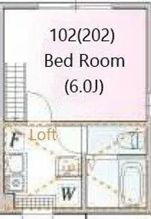 アザーレ・キュリオス読売ランド前A【2階】の間取り