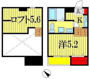 ソラーナ天台【1階】の間取り