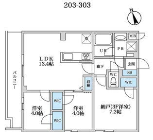 S-RESIDENCE富士見ヶ丘afford【3階】の間取り