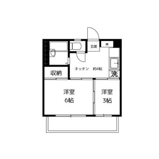 丸善高円寺ハイツ【7階】の間取り