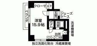 京都府京都市上京区北小路中之町【マンション】の間取り
